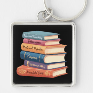 Jane Austen's Novels VII Keychain