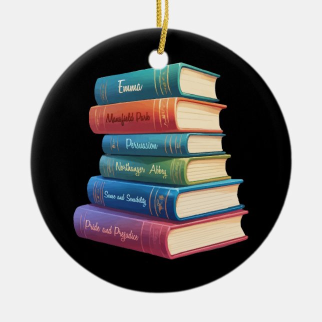 Jane Austen's Novels VIII Ceramic Ornament (Front)