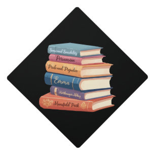 Jane Austen's Novels VIII Graduation Cap Topper