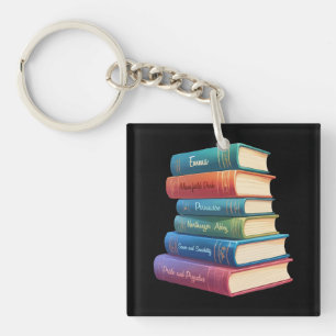 Jane Austen's Novels VIII Keychain