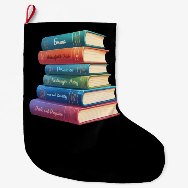 Jane Austen's Novels VIII Large Christmas Stocking (Front)