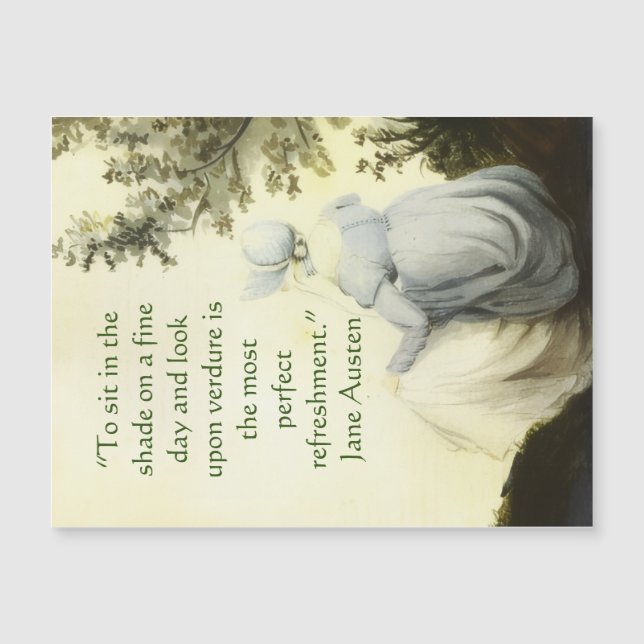Jane Austen's Portrait +quote (Front)
