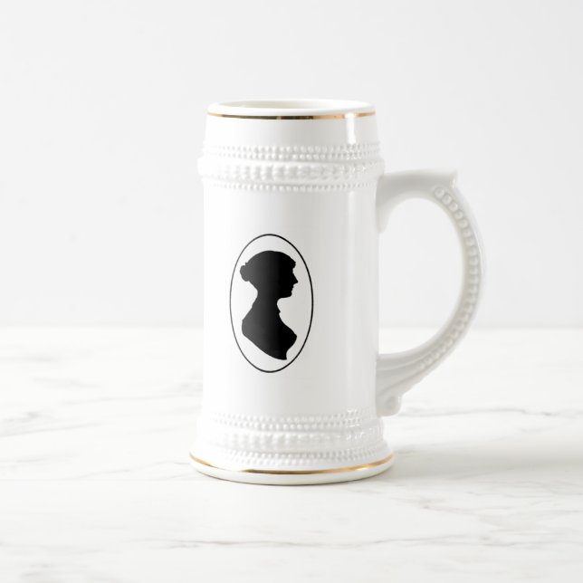 Jane Austen's Silhouette Beer Stein (Right)