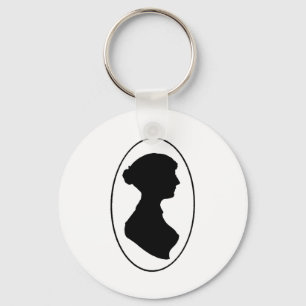 Jane Austen's Silhouette Keychain