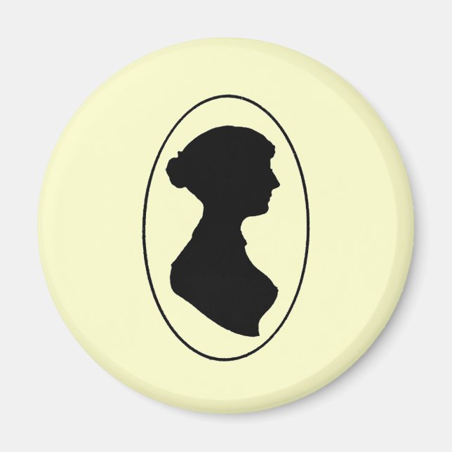 Jane Austen's Silhouette Magnet (Front)