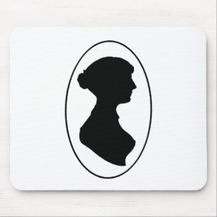 Jane Austen's Silhouette Mouse Pad