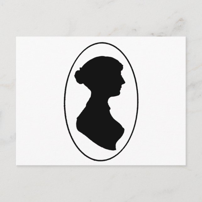 Jane Austen's Silhouette Postcard (Front)
