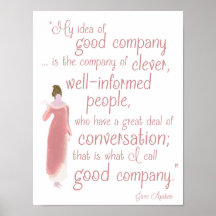 Jane Auten "Good company" quote from Persuasion