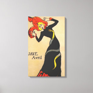 Jane Avril 1 Canvas Print
