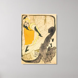 Jane Avril by Henri de Toulouse-Lautrec Canvas Print
