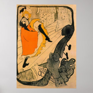Jane Avril by Toulouse-Lautrec Poster