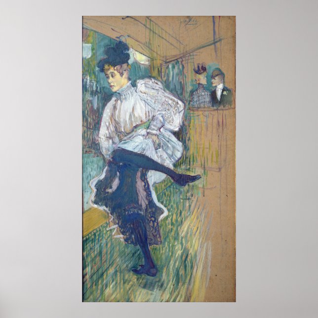 Jane Avril  Dancing, c.1892 Poster (Front)