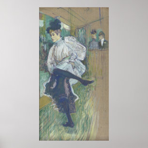 Jane Avril Dancing Henri Toulouse-Lautrec Canvas Poster