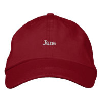 Jane- Customize your own cap name