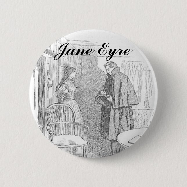 Jane Eyre 2 Inch Round Button (Front)
