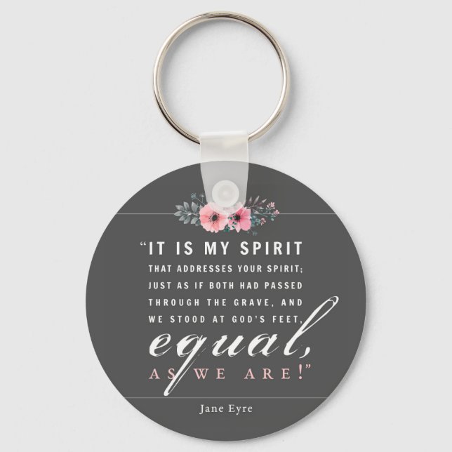Jane Eyre - As We Are - Black Keychain (Front)
