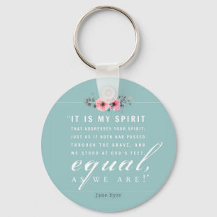 Jane Eyre - As We Are - Teal Keychain