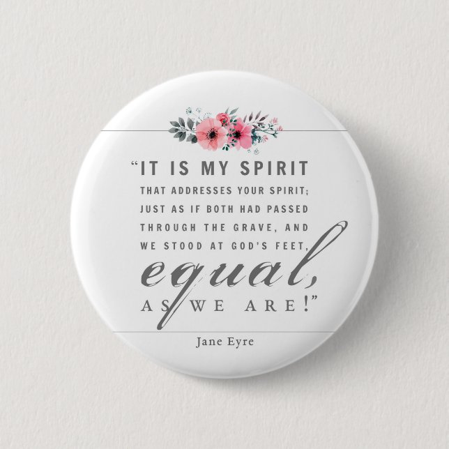 Jane Eyre - As We Are - White 2 Inch Round Button (Front)