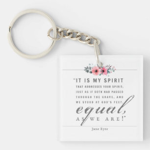 Jane Eyre - As We Are - White Keychain