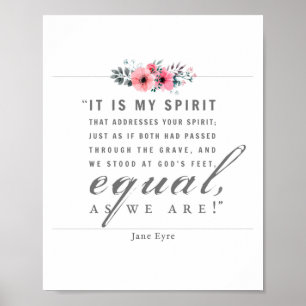 Jane Eyre - As We Are - White Poster