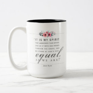 Jane Eyre - As We Are - White Two-Tone Coffee Mug