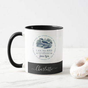 Jane Eyre - I Am No Bird - Add Your Name Mug
