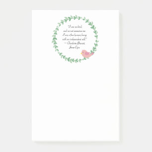 Jane Eyre I Am No Bird Quote Post-it Notes