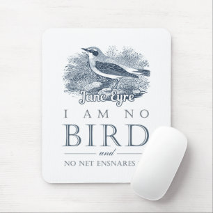 Jane Eyre - I Am No Bird - Vintage Bird Mouse Pad