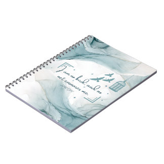 Jane Eyre Quote - I am no bird Notebook