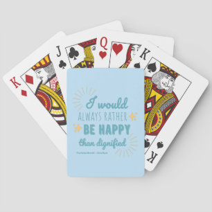 Jane Eyre Quote I - Blue Edition Playing Cards