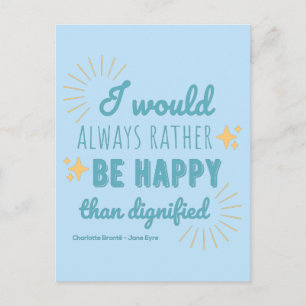 Jane Eyre Quote I - Blue Edition Postcard