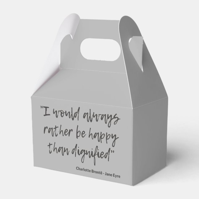 Jane Eyre Quote I Favor Box (Front Side)