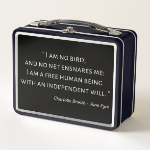 Jane Eyre Quote II - Classic Style Metal Lunch Box