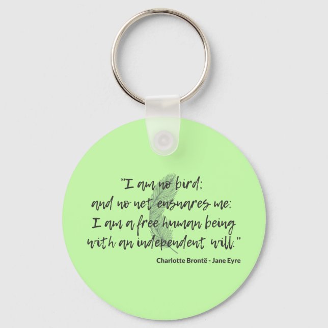 Jane Eyre Quote II Keychain (Front)