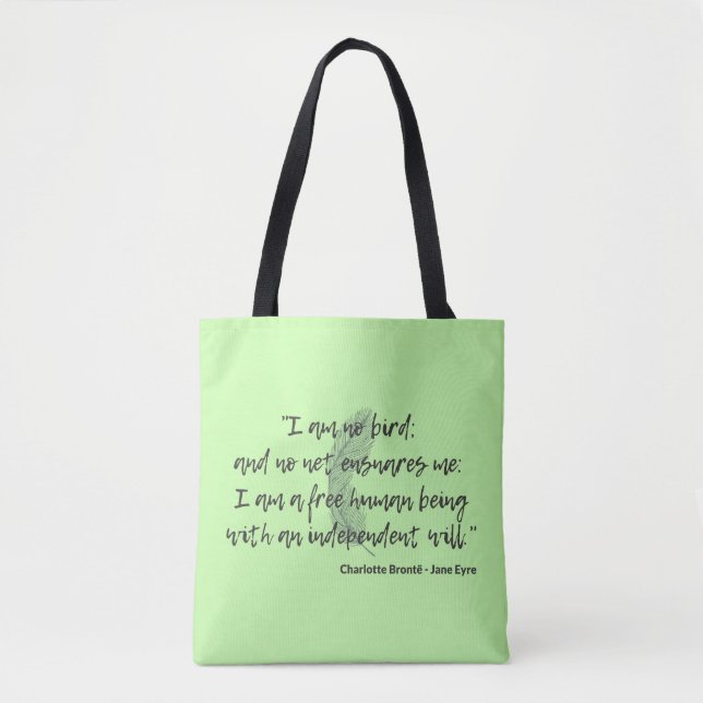 Jane Eyre Quote II Tote Bag (Front)