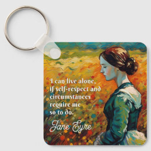 Jane Eyre Quote Monet Style Painting Keychain