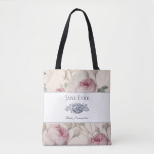Jane Eyre - Reader I Married Him - Doves Floral Tote Bag
