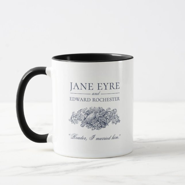 Jane Eyre - Reader I Married Him - Doves Mug (Left)