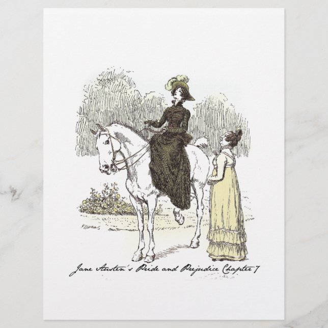 Jane on Horseback - Jane Austen Pride & Prejudice (Front)