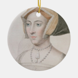 Jane Seymour (c.1509-37) engraved by Francesco Bar Ceramic Ornament