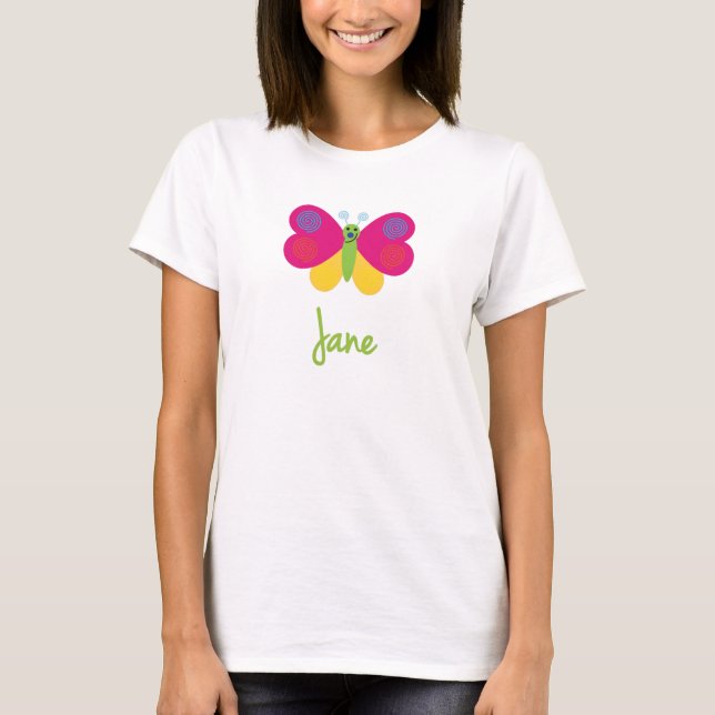 Jane The Butterfly T-Shirt (Front)