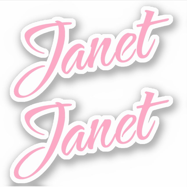 Janet Pink Name x2 (Front)