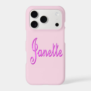 "Janette" Pink Two Toned Janette Name,