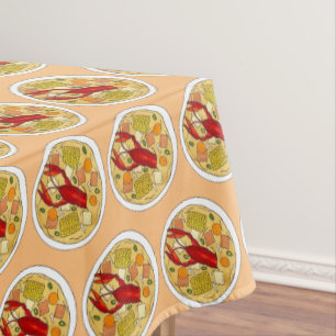 Janga Crayfish Seafood Soup Jamaica Jamaican Food Tablecloth