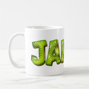 Janice s'appelle Kiwi Style Tasse Teetasse Café