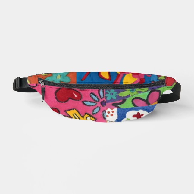 Janina's Floral Patchwork Fanny Pack (Front)