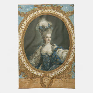 Janinet Portrait of Marie-Antoinette Fine Art Kitchen Towel