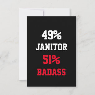 Janitor Badass Card