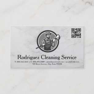 Janitor   Cleaning Servicemen Business Card