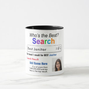 Janitor - Funny Best Custom Search Gift Mug